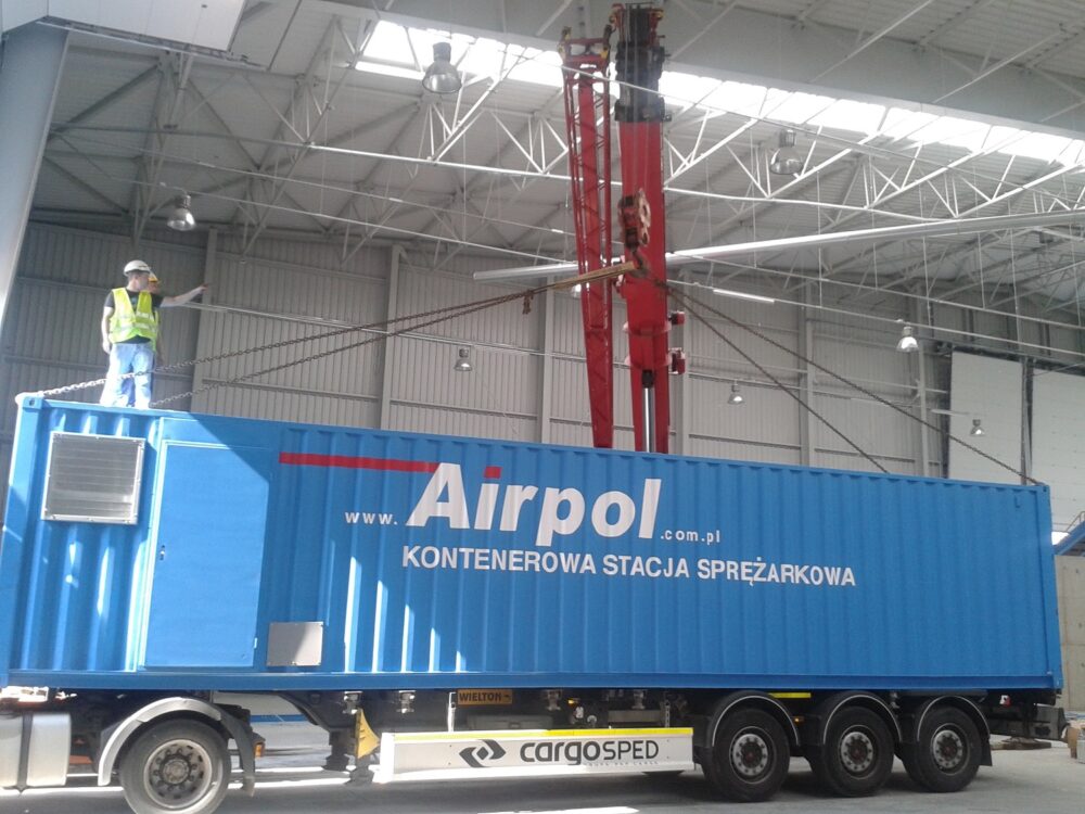 Kontenerowe stacje sprężonego powietrza firmy Airpol